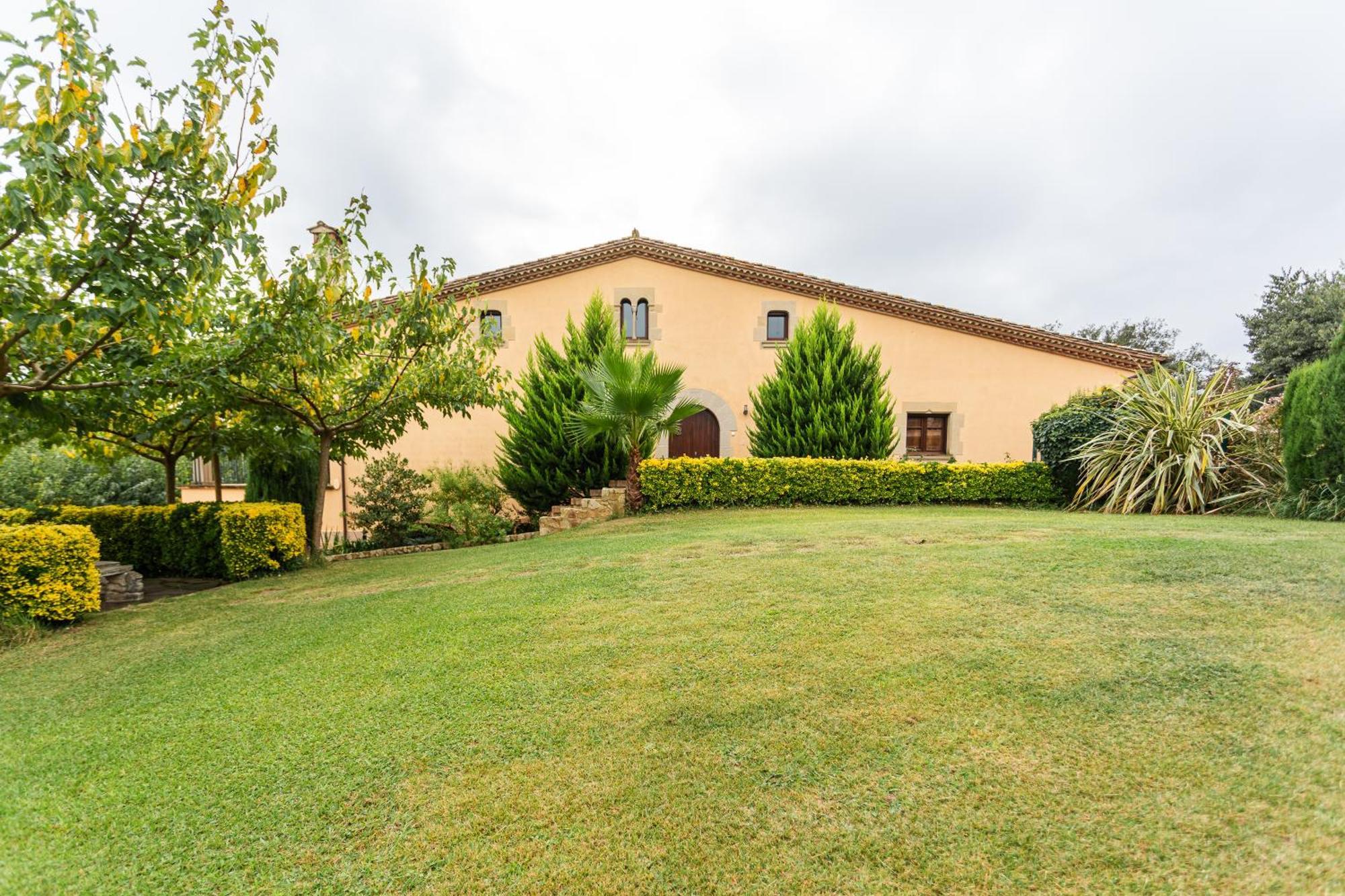 Rural Mas Vila Fogas de Tordera Bagian luar foto