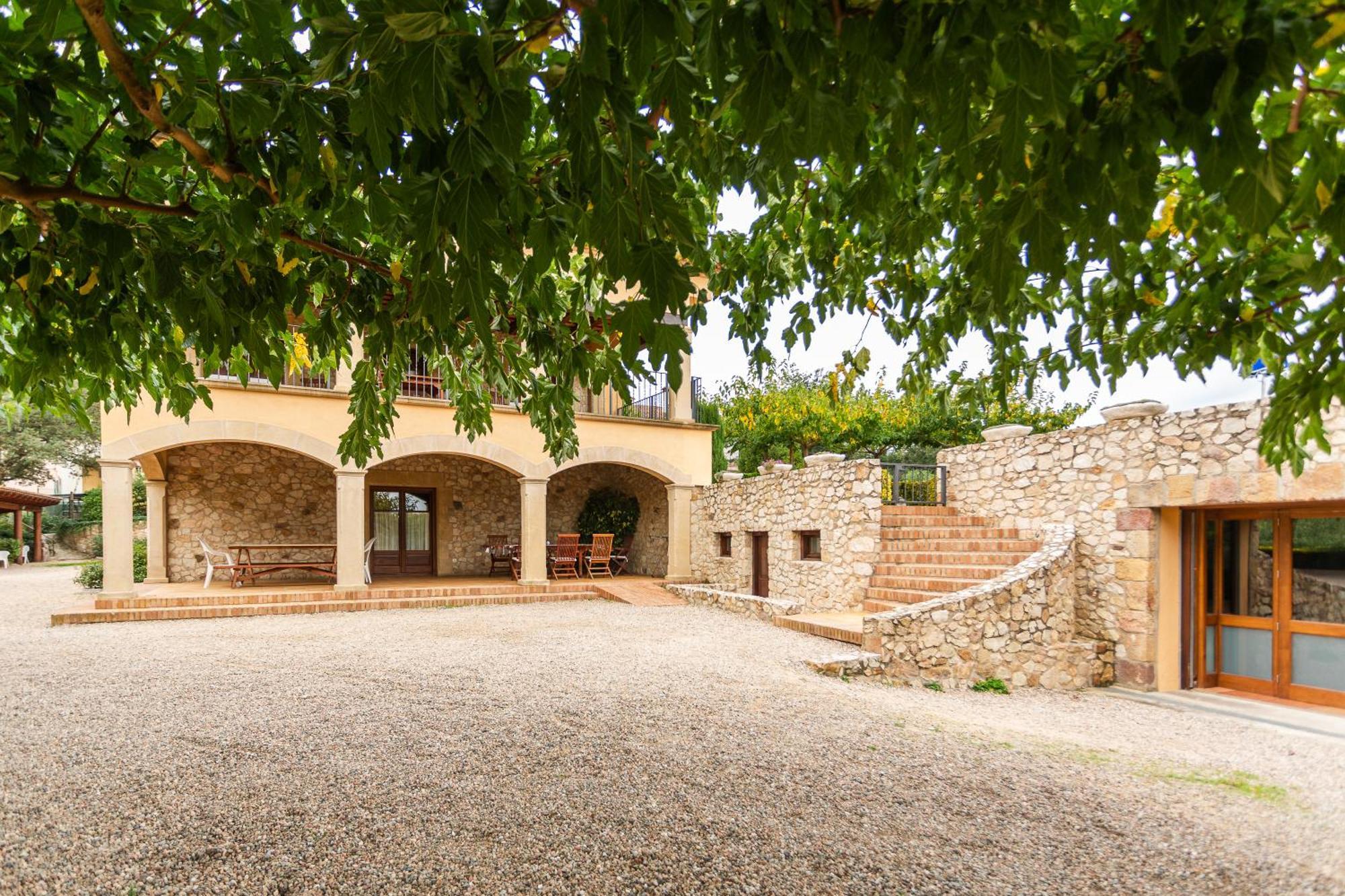 Rural Mas Vila Fogas de Tordera Bagian luar foto